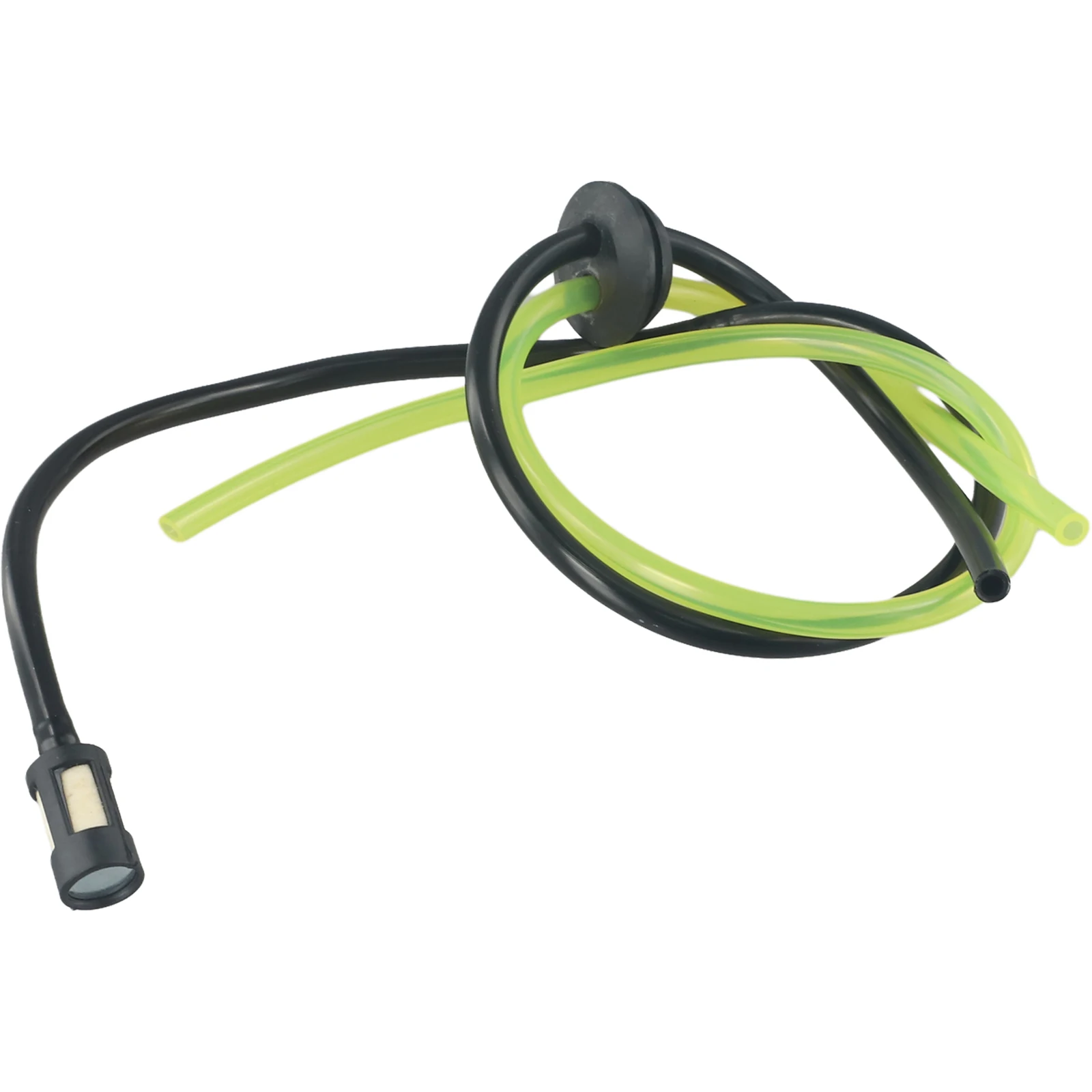 Fuel Line with Integrated Rubber Seal Bung for 22cc 36cc 49cc 52cc Scooters and Rear Tank Bikes with Dual Pipes