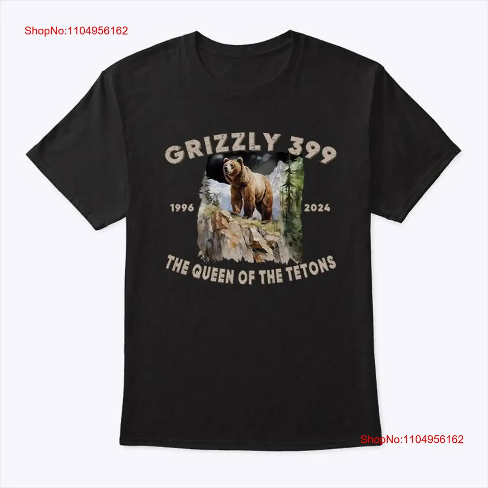 

Bear Lovers Queen Of The Tetons Grizzly 399 National Park T Shirt vintage Washed Stylish designer clothes homme Unisex Slightly