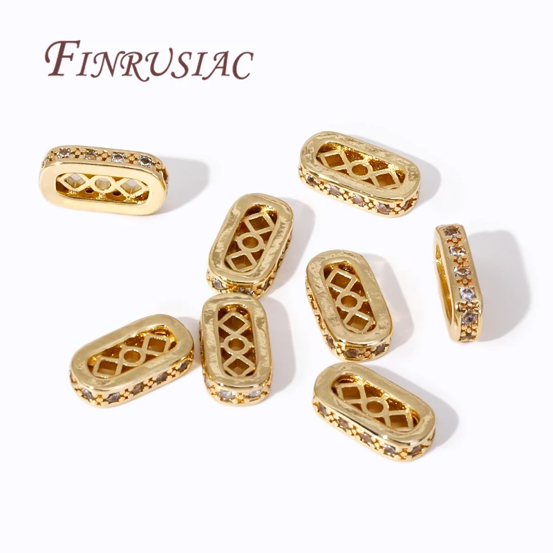 18K Gold Plated Spacer Bar Separators,For Bracelets Accessories DIY Jewelry Making Supplies,Bead Separators,Necklace Findings image 6