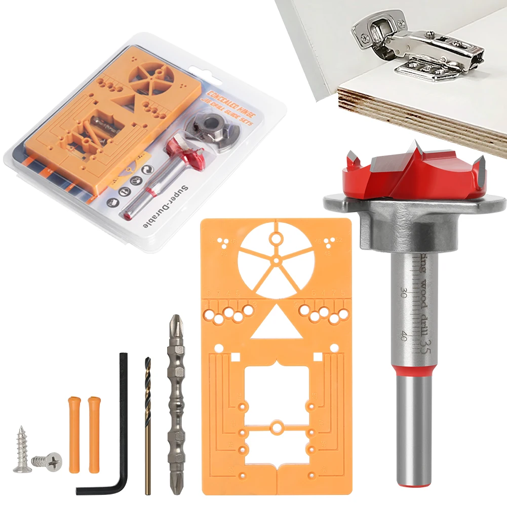 35mm Hinge Jig Position Tools Auxiliary Door Cabine Woodworking Hole Drilling Guide Locator Sets Formwork Saw Cutter fresa