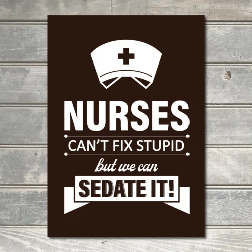 Nurse Gift RN LPN Practitioner Nursing Student Sign wall Decor Metal Plaque