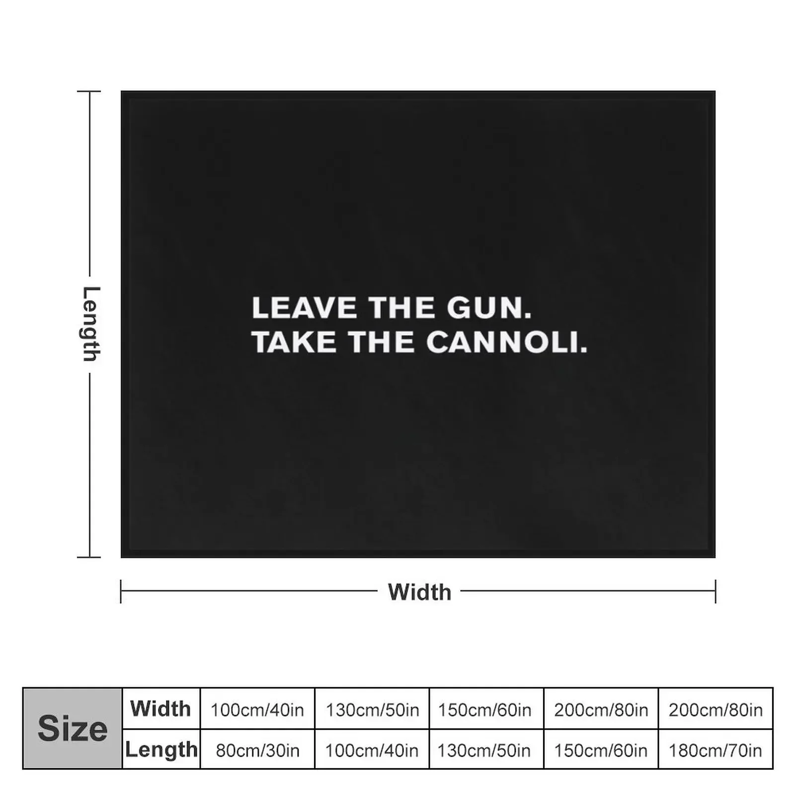 Leave the gun. Take the cannoli Throw Blanket Multi-Purpose Sleeping Bag Decorative Sofa blankets ands Blankets