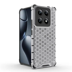 Shockproof Case For Xiaomi 14T Pro Honeycomb Armor Transparent Case For Xiaomi 14T Pro Case Back Cover For Xiaomi 14T 14 T Pro