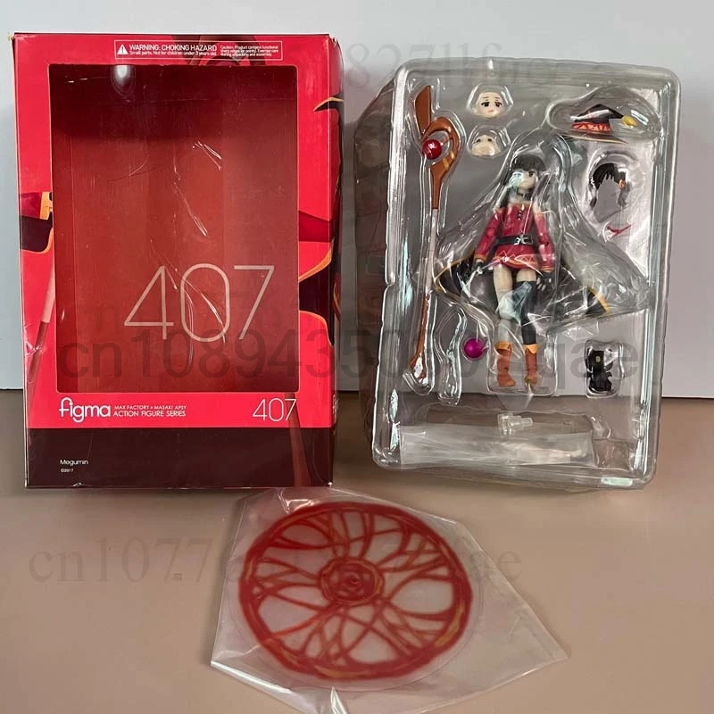 Figma 407 KonoSuba God berkat di dunia yang indah ini tokoh aksi Megumin mainan Model koleksi hadiah ulang tahun