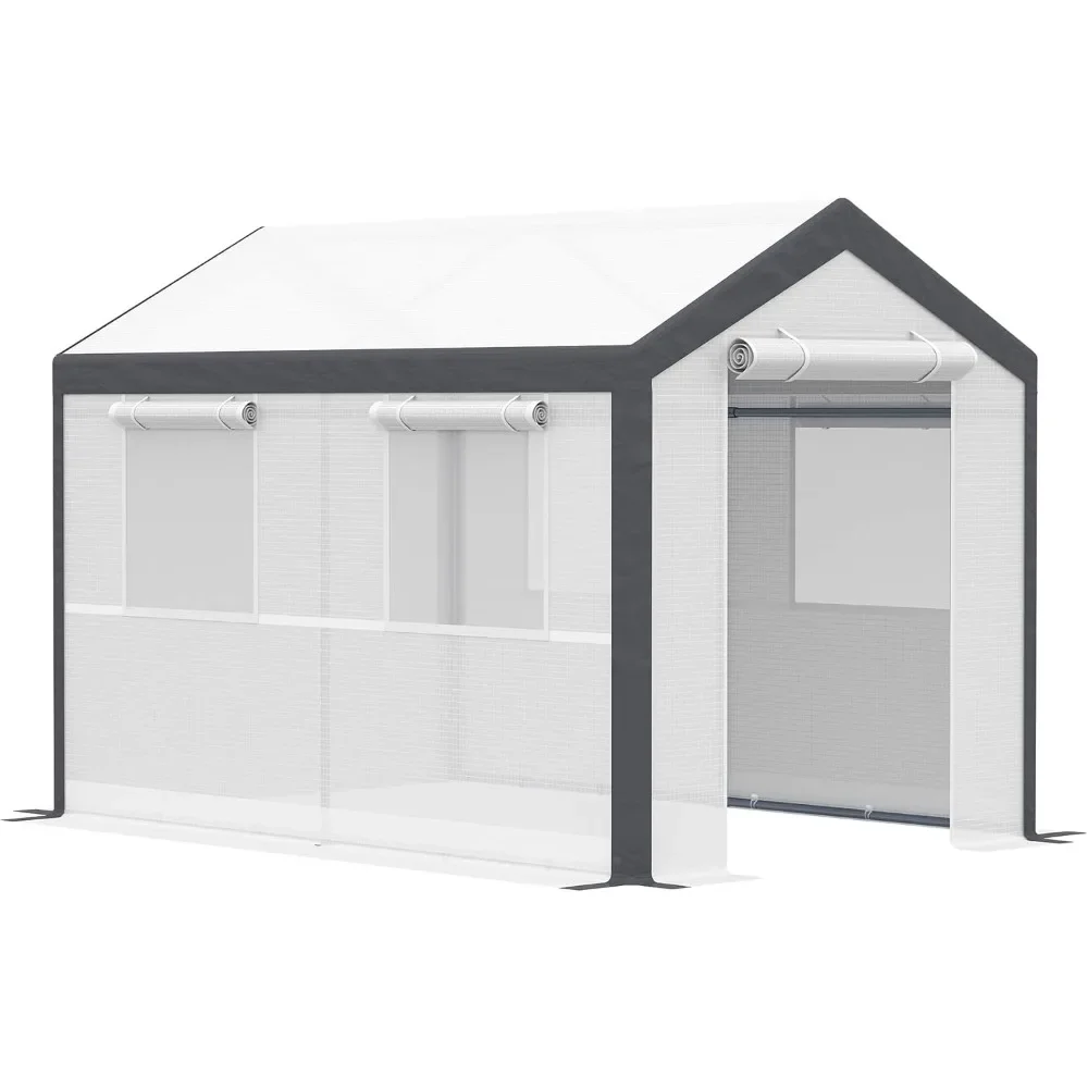 

BestsellerBestseller10' x 7' x 7' greenhouse, walk-in outdoor tunnel green house with pe cover, steel frame, 2 roll-up zipper do