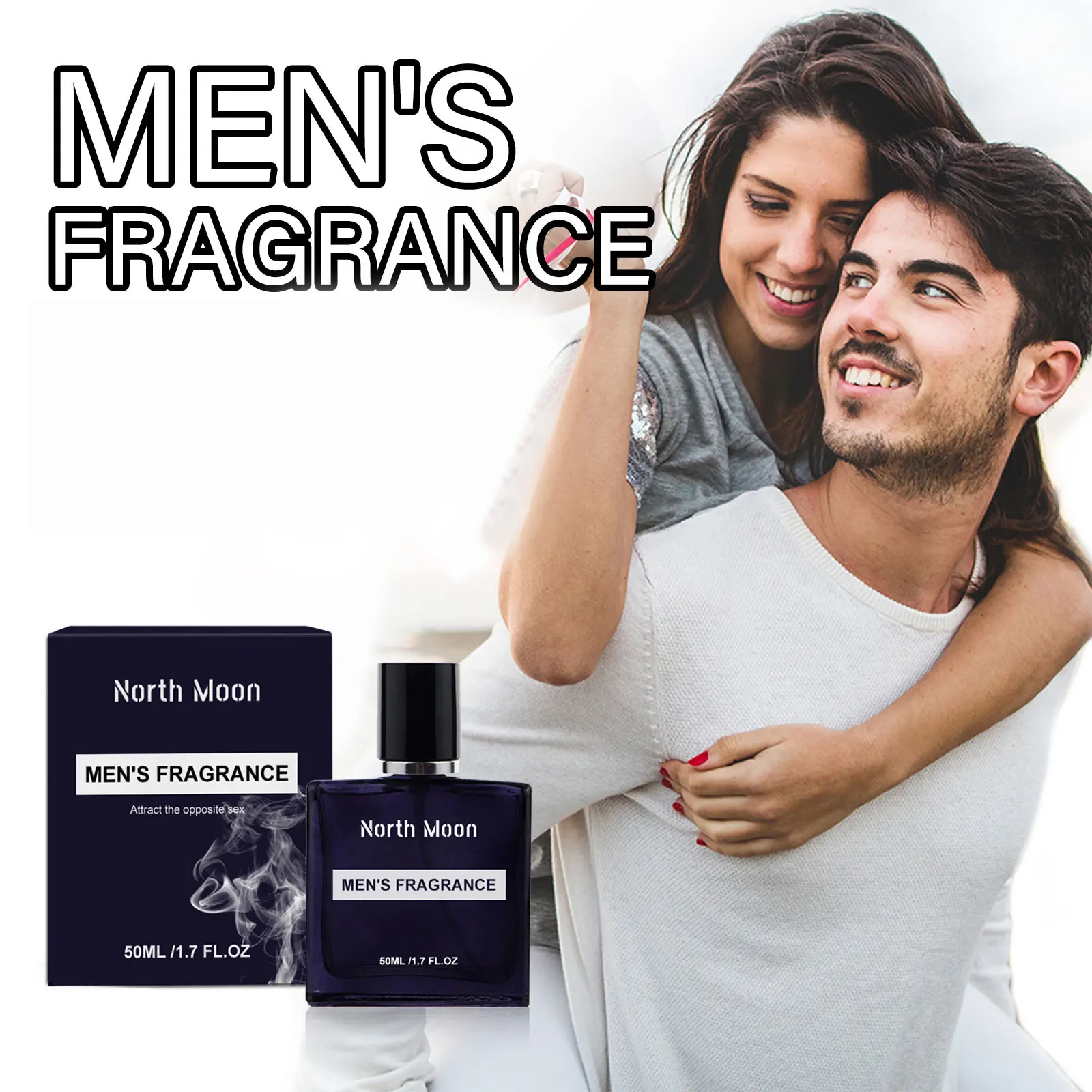 North Moon Men Glamour Perfumy Roślinny zapach kwiatowy Trwały świeży lekki zapach Randki Feromon Dezodoranty do ciała Perfumy kolońskie