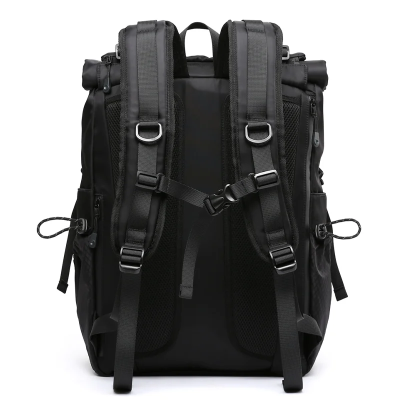 Premium Oxford Men's Backpack 15.6inch Laptop Multifunction Durable Unique Large Capacity Buckle Outdoor Travel Work Sports Bag