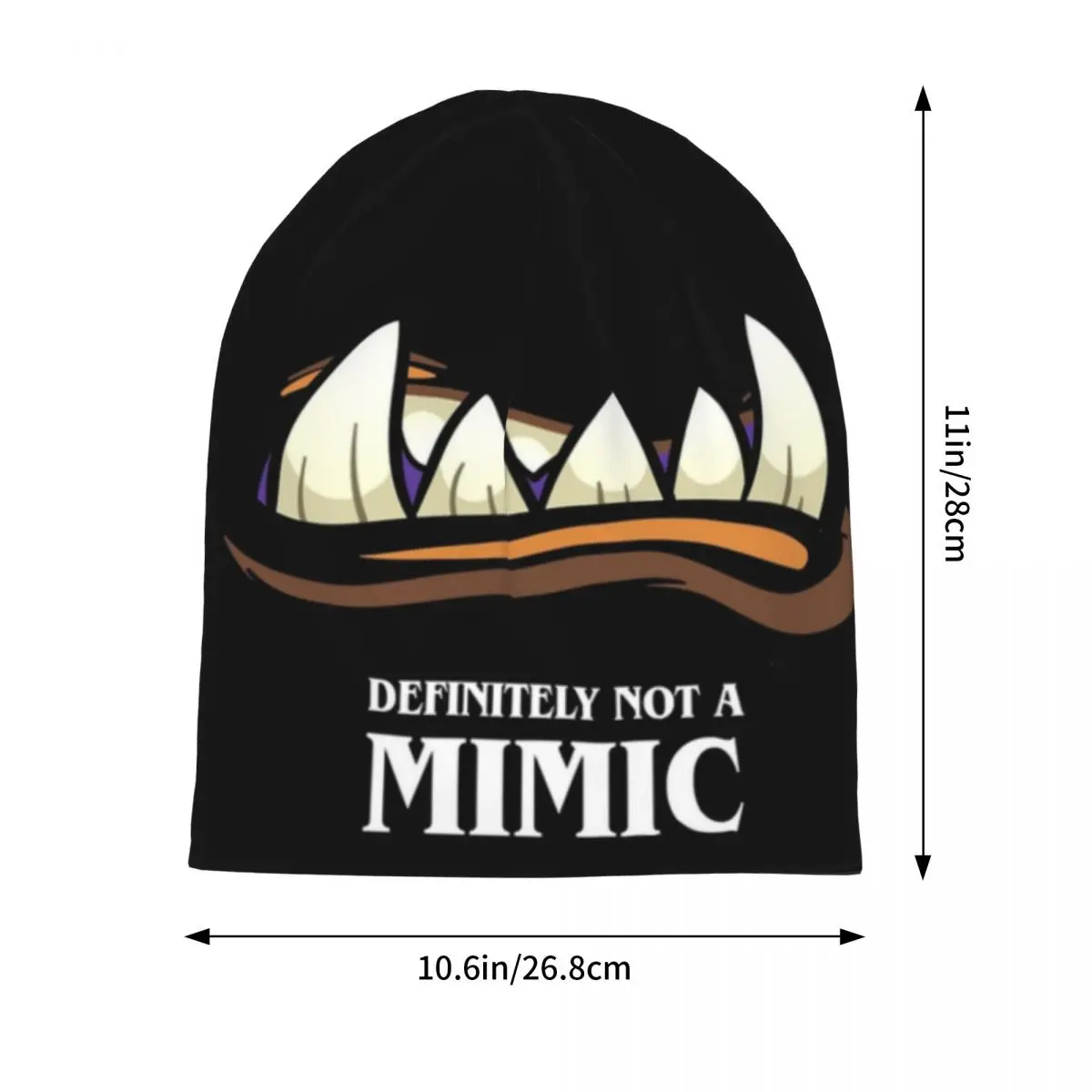 Definitely Not A Mimic Warm Knitted Cap Hip Hop Bonnet Hat Autumn Winter Outdoor Beanies Hats for Unisex Adult