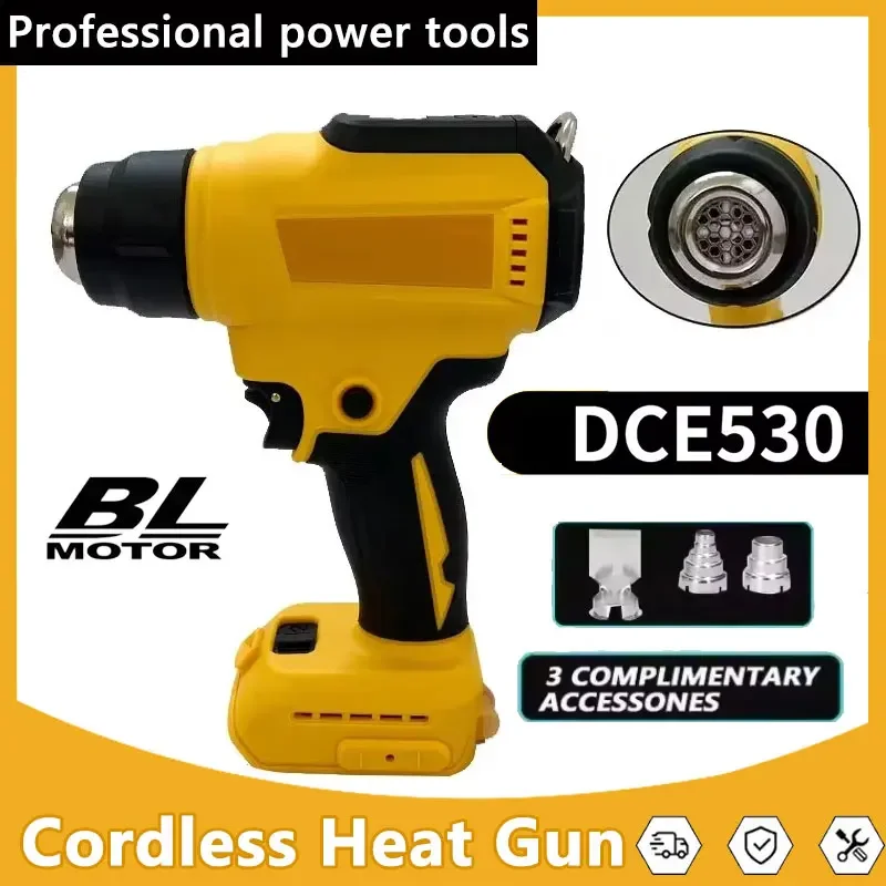 

Термофен DCE530 300 Вт, беспроводной, высокомощный, для сварки и термоусадочной упаковки, совместим с аккумуляторами Dewalt 18В/20В