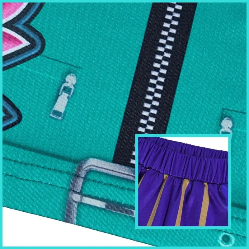 KPop الأطفال زوي ميرا رومي ثلاثية الأبعاد طباعة تأثيري حلي هالوين كرنفال K-Pop الصيادين فتاة مجموعة المعبود لعب الأدوار فستان الزي