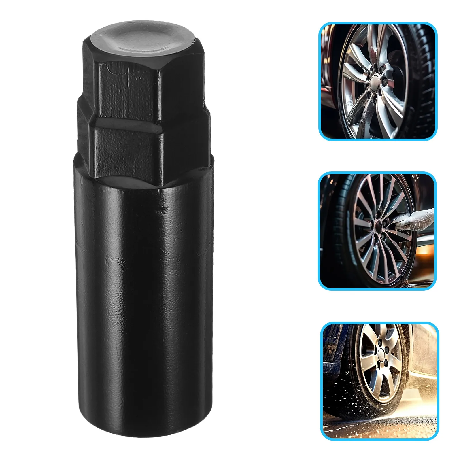 

External Hex Wheel Hub Nut Socket High Carbon Steel Removal Tool Lightweight Portable Wheel Lug Nut Socket for Automotive Repair