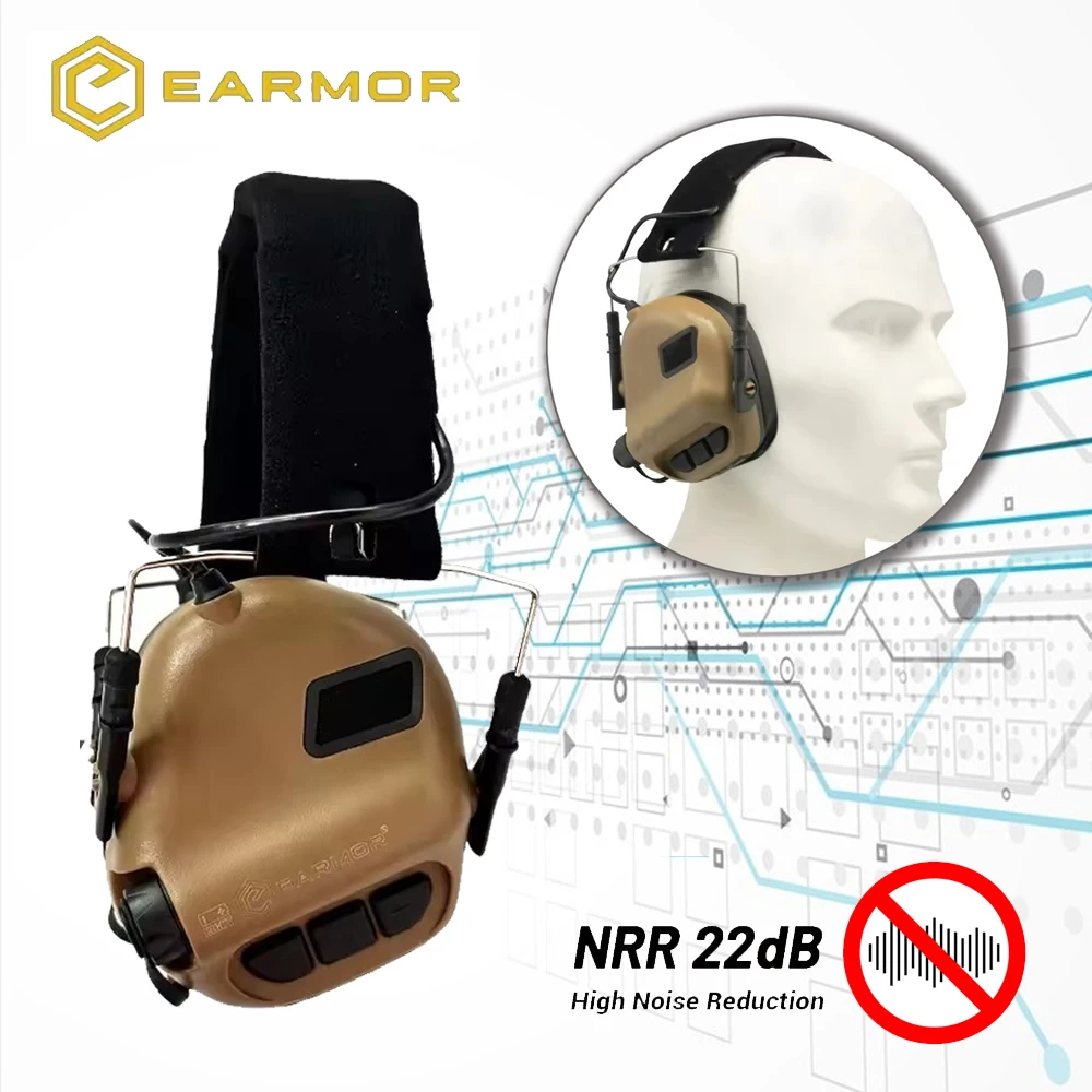 

Tactical Shooting Silicone Headphones EARMOR M31 Intelligent Noise Reduction Pickup Hunting Hearing Protection Headphones