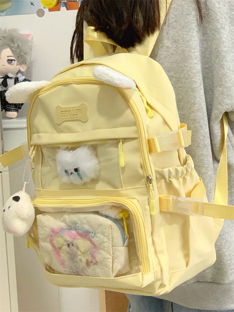 Transparent Bookbag Doll Display Bag Concert Backpack - See-through Storage for Toys And Concert Essentials
