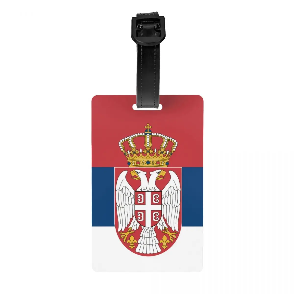 

Custom Serbia Flag Luggage Tag Privacy Protection Baggage Tags Travel Bag Labels Suitcase