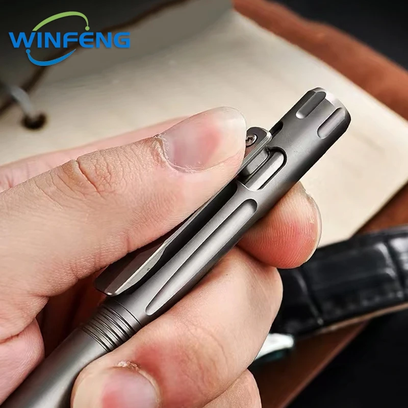 Titanium Alloy Tactical Pen Business Signature Gel Pen Self-defense Personal Security Equipment Emergency Grass Breaker