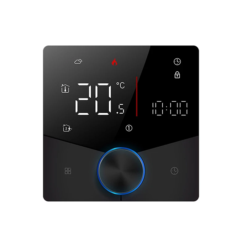 

Tuya Smart WiFi Knob Thermostat LCD Display Mobile Phone APP Control Touch Screen for Heating Wate Temperature Remote Contr