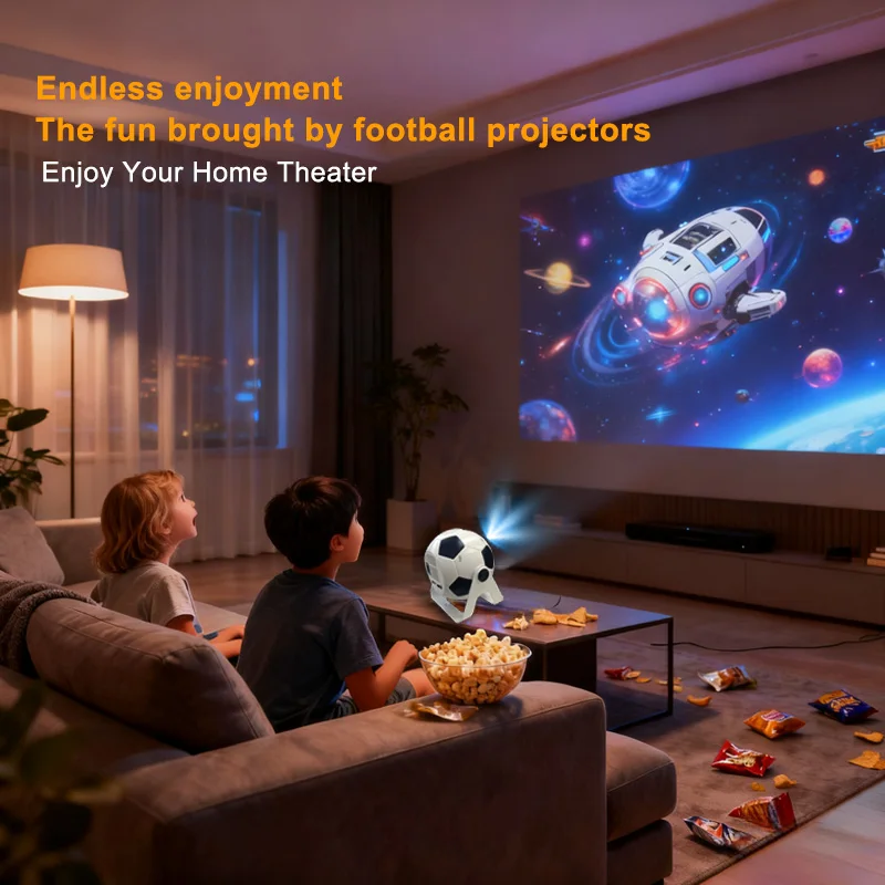 Popular football projector L360 high-definition projector for home theaters, bedrooms, parties, and sports events. portable