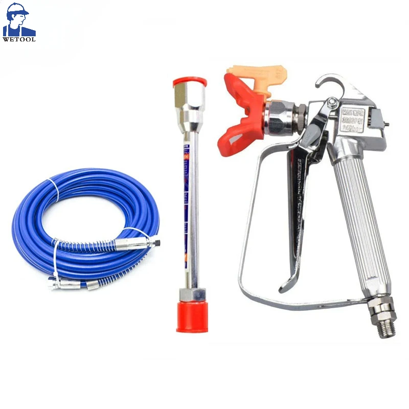 Wetool 3600PSI High Pressure Airless Paint Spray Gun +517 Spray Tip + Nozzle Guard for Wagner Titan Pump Sprayer Spraying