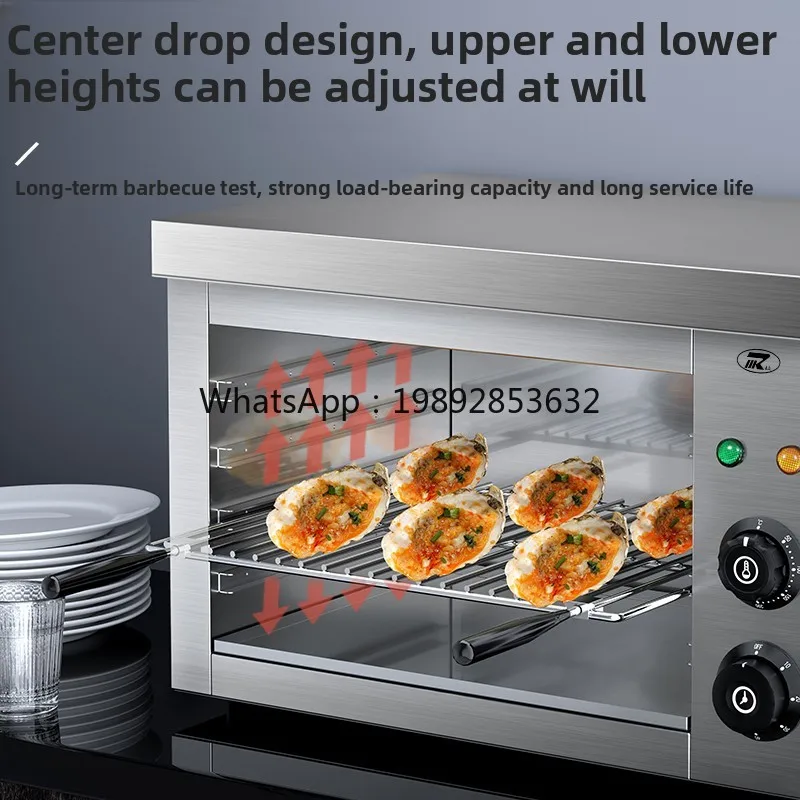 Smokeless Electric Oven Commercial 938 Wall Mounted Electric Heating Timing Noodles BBQ Grill Fish Drying Oven Bake Oven