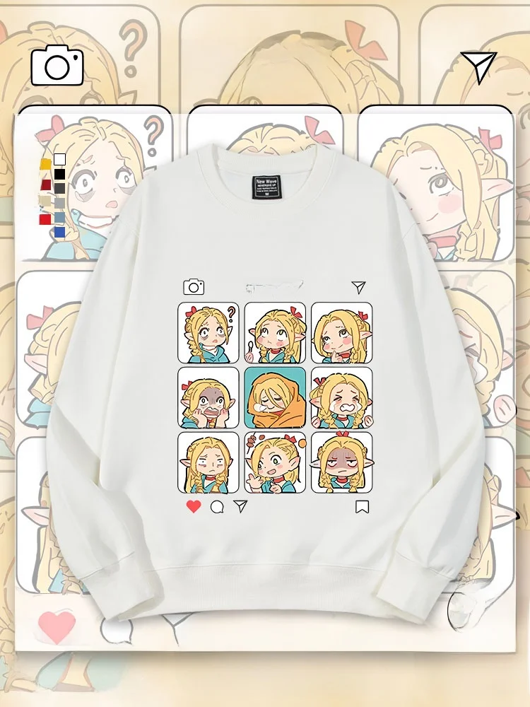 

Толстовка Joint Name Maze Food Marusil с круглым вырезом и подкладкой из флиса для мужчин и женщин, модная осенне-зимняя детская одежда