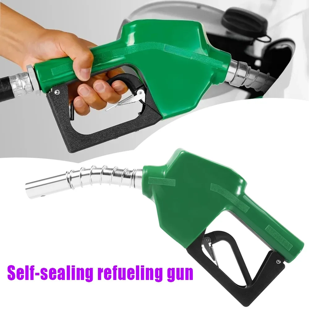 

Самозапечатываемый топливный пистолет, масло, полностью автоматический пистолет для прыжков, головка топливного пистолета, алюминиевый сплав, герметичный, подходит для гаражной газовой станции