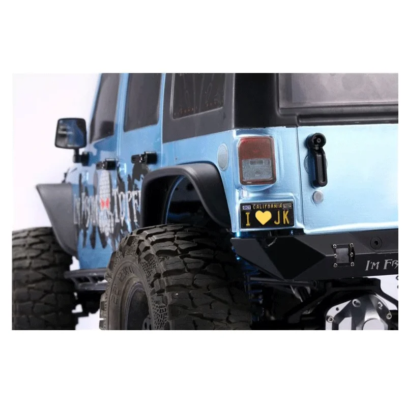DC 2PCS 1/10 3D Three-dimensional Metal American License Plate 1960 Classic Retro California I LOVE JK RC Car Parts  rc carros