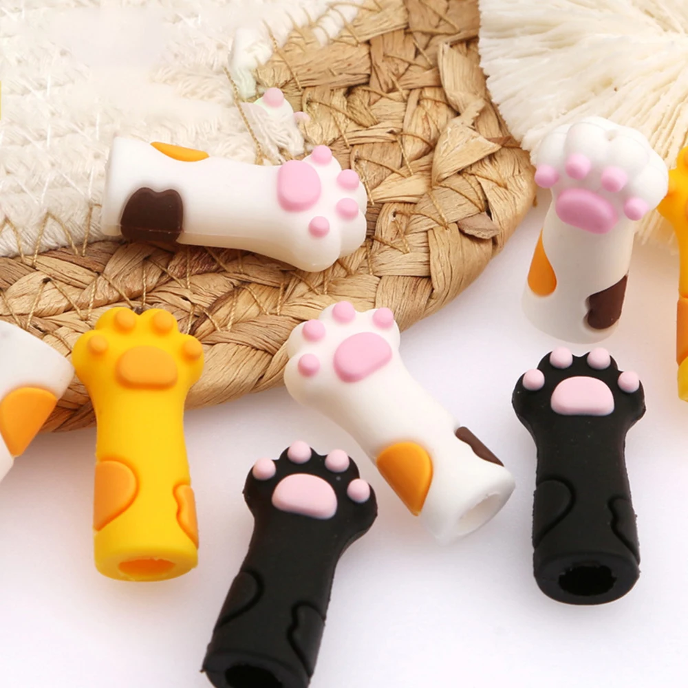 Silicone Manicure Cuticle Dead Skin Tweezers Cap Nipper Protective Cover Pedicure Tools Nail Scissors Sleeve