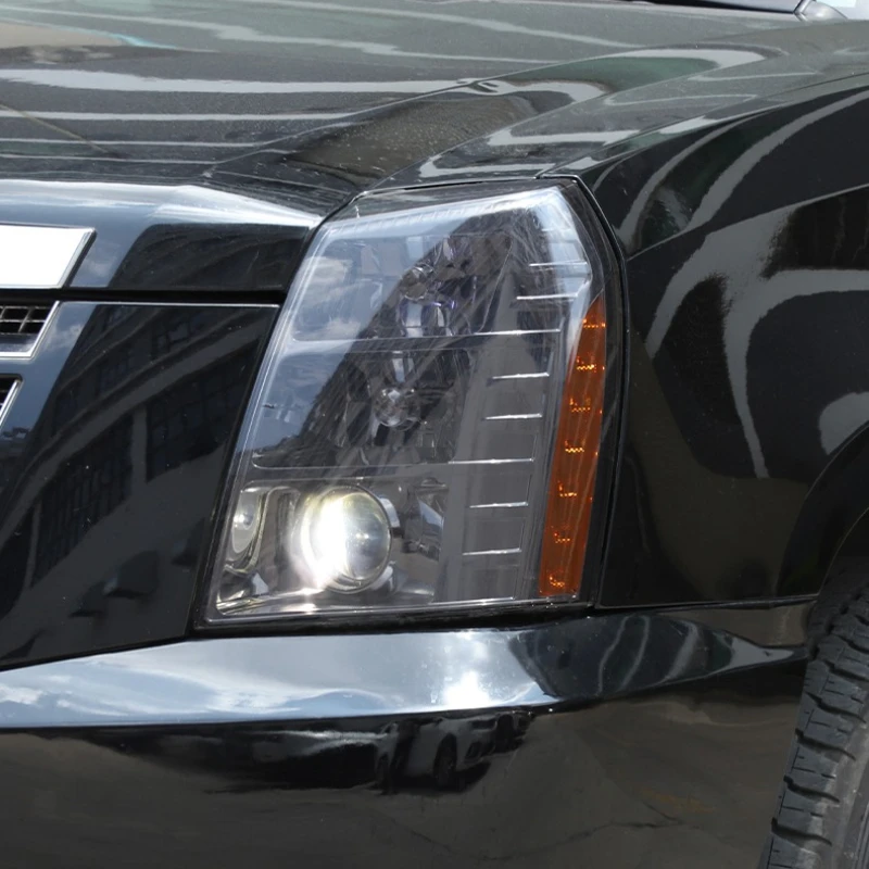 

Gao Ruying For Cadillac Escalade 2007-2014 TPU Black Car Front Headlights Turn signal Decorative Film Sticker Car Accessories