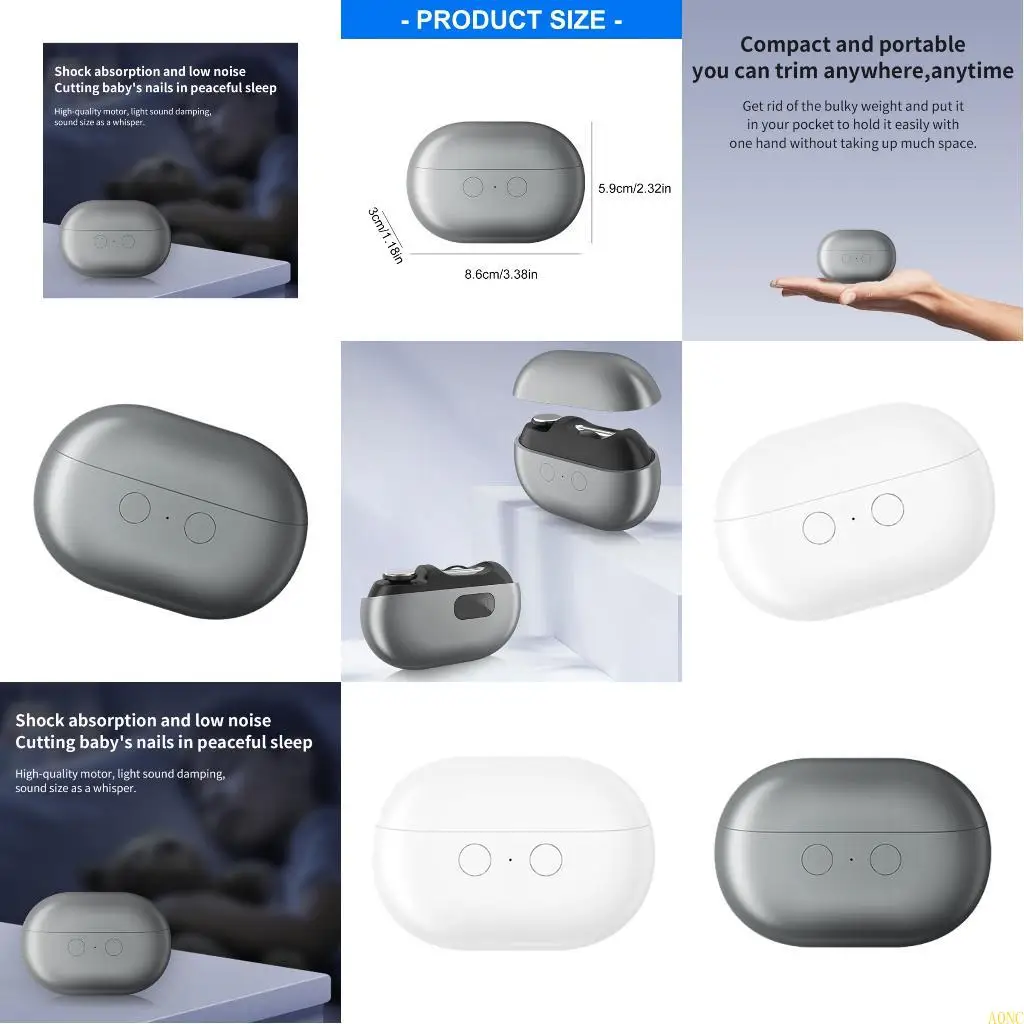 

A0NC электрическая шлифовальная машинка для полировки ногтей для малышей, безопасный двигатель, подходит для ухода за детьми