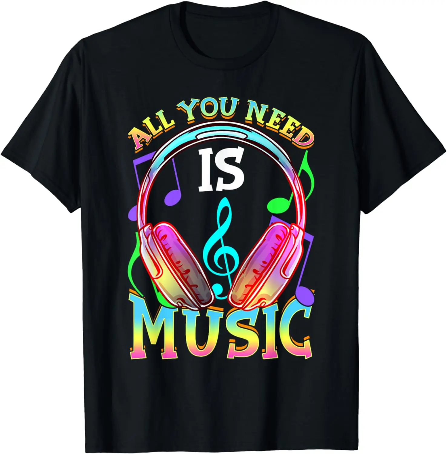 All you need is music, DJ Headphones - Music lover producer T-Shirt