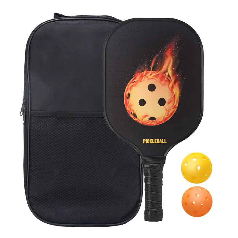 Remo de pickleball de cinco estrellas de fibra de carbono con tablero de panal