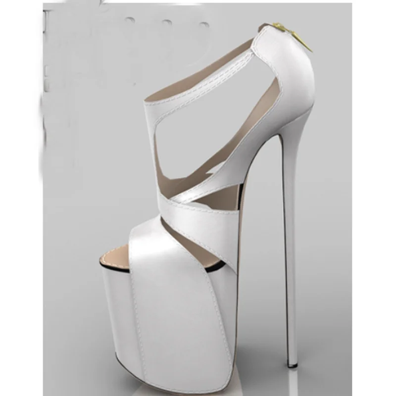 Gemengde kleur rits platform sandalen dunne hoge hak sexy modieuze koele zomer casual grote maat vrouw schoenen zapatillas mujer