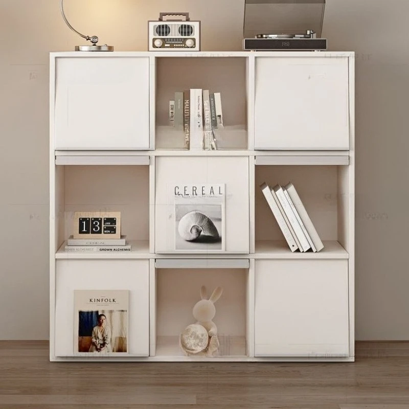 Shelves Modern Bookcases Simple Storage Organizer Multi-functional Bookcases Office Artificial Board Furniture Полк MH40SJ