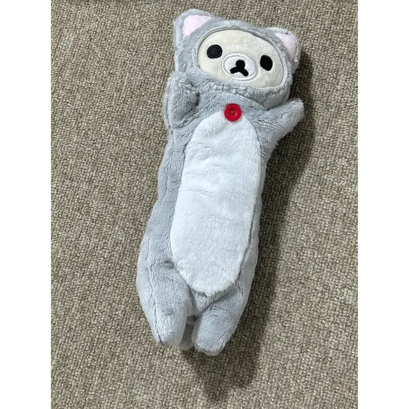 Kawaii Rilakkuma الدب شقيقة القط فستان مقلمة الفتيات قلم رصاص الحقيبة القلم حقيبة الكرتون مقلمة بشكل جذاب للهدايا المدرسية