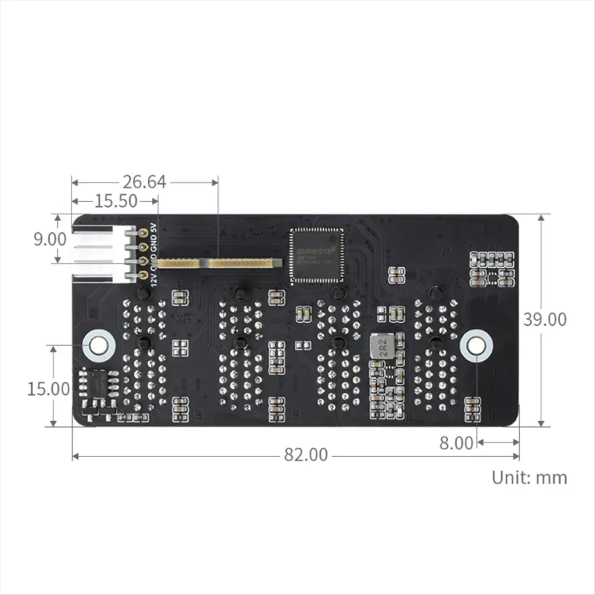 

Карта расширения PCIe Gen 2x1 для Raspberry Pi CM4 с 1 разъемом и 4 каналами 12В для стабильной работы