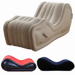 Built in Pump Garden Sofa Lazy Chair Folding Inflatable Sofa Bed Furniture Outdoor Armchair PVC Waterproof Air Chaise Lounge