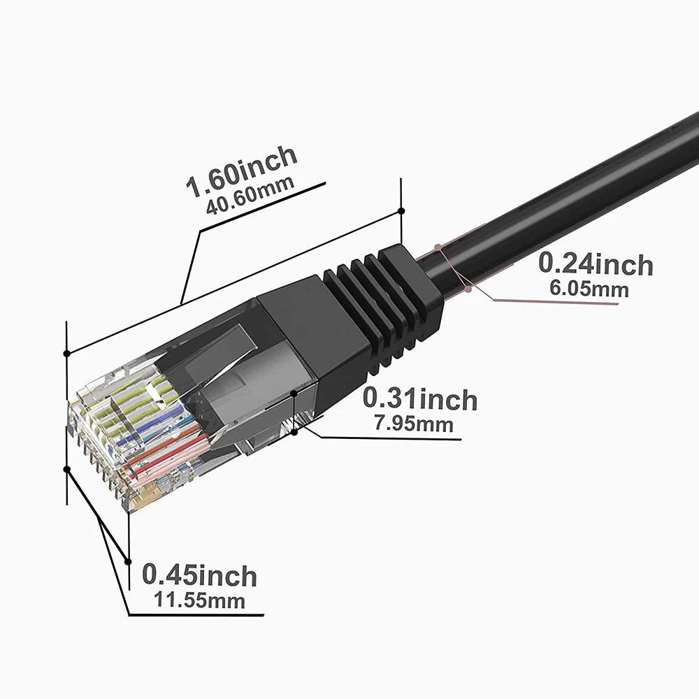 Hannord Ethernet Cable Cat6 Lan Cable UTP RJ45 Network Patch Cable Ultra Thin Flat Patch Cord 10m 15m For PC Router PS Internet