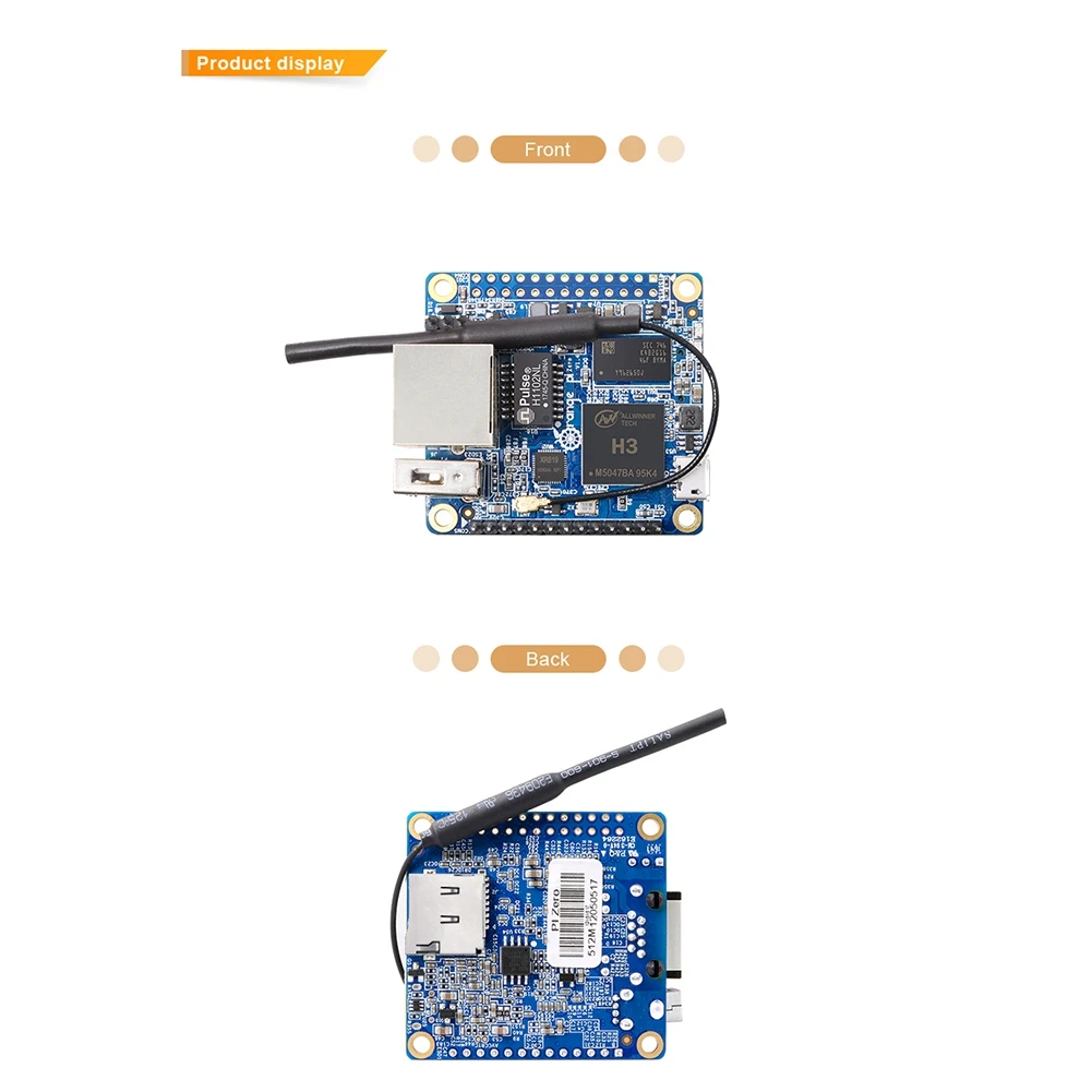 لوحة تطوير Orange 512MB H3 -Core ، كمبيوتر أحادي المصدر مفتوح المصدر ، تشغيل أندرويد 4.4 ،