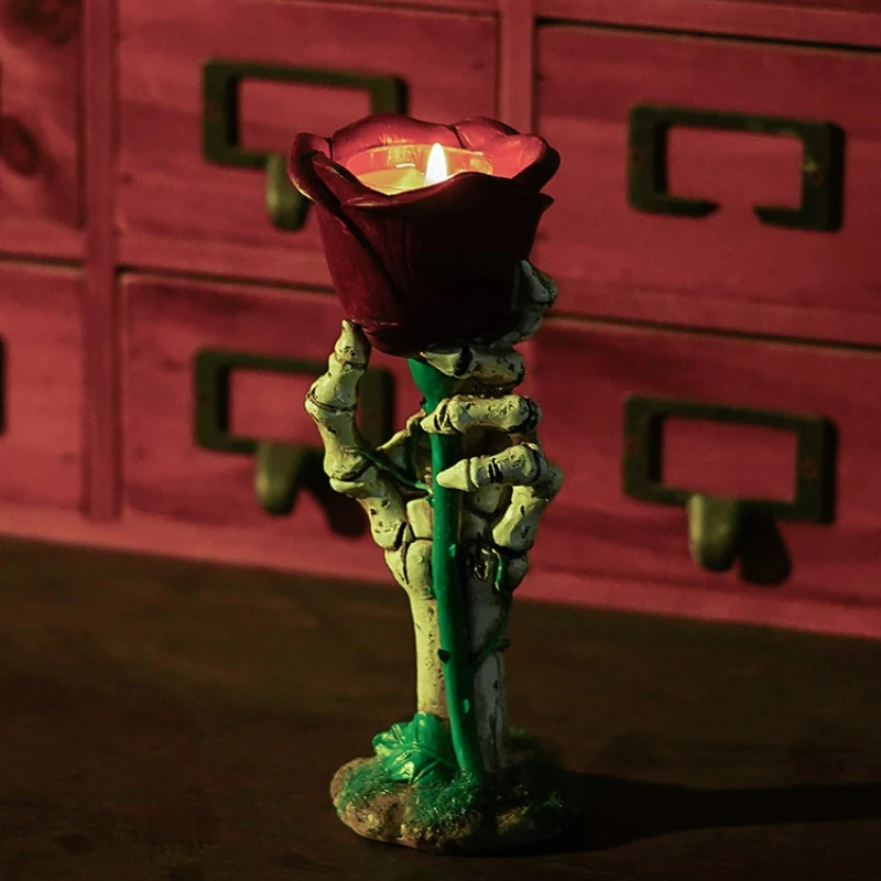 

«Я всегда любишь тебе до смерти» Скелет Рука Роза Ambient Light