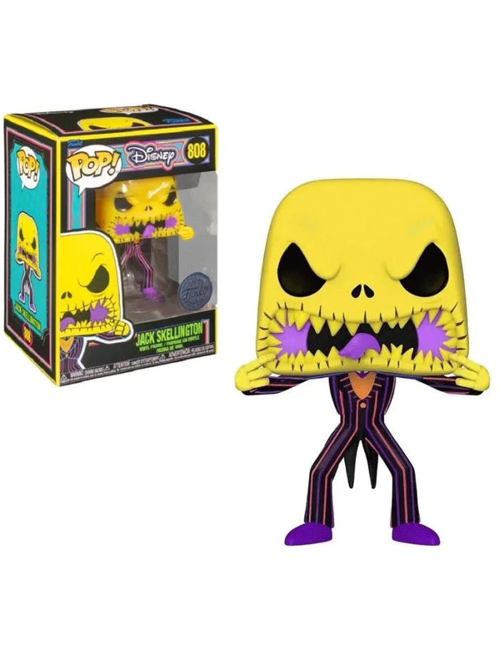 Funko Pop Jack Skellington Black Light Disney Limited Edition 808