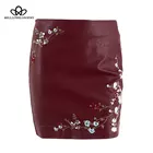 fashion leather pencil skirt