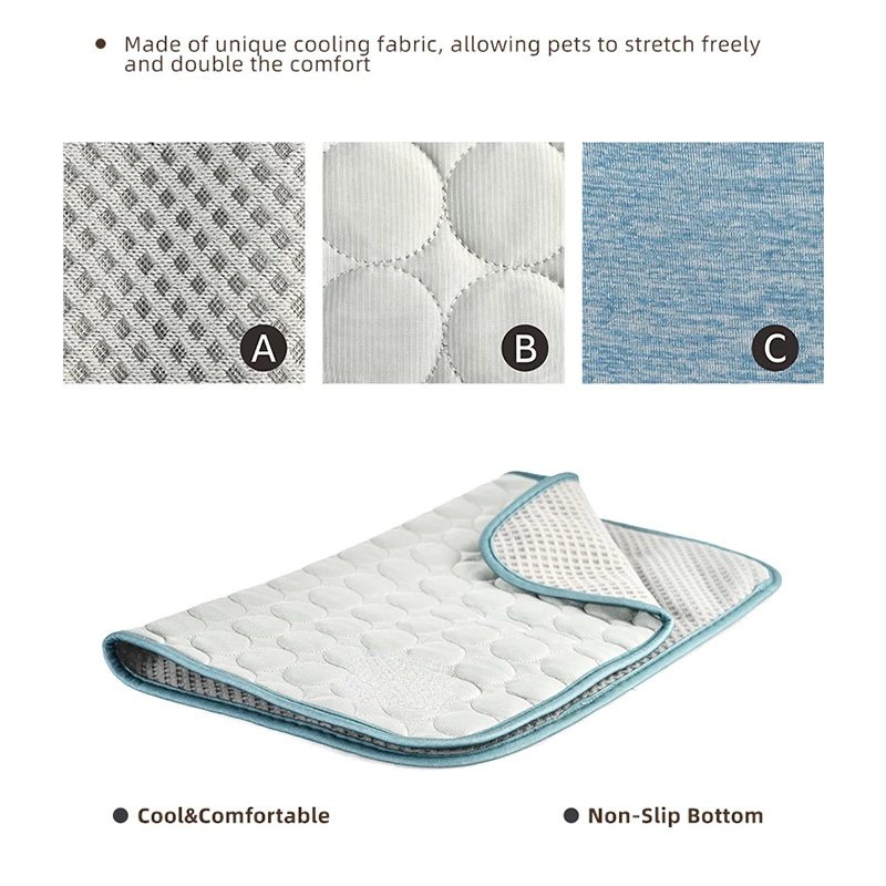 Breathable Cooling Blanket Absorbs Heat For Pets Made Of Cooling Fiber Dog Cooling Mat