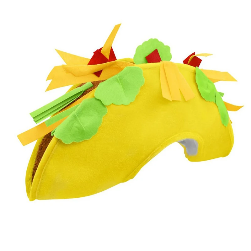 Chips Pommes Frites Hut Taco Sombrero Hüte für Erwachsene Tacos Stirnband für Fiesta Karneval Kostüm Requisite – Detail 4