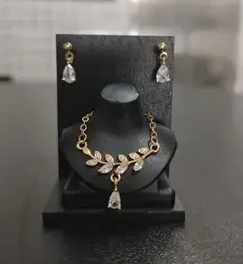 Need 15 days process time LX574 Handmade Toy earrings necklace Crystal diamond accessories for your 1/6 30cm babi fr fr2 doll