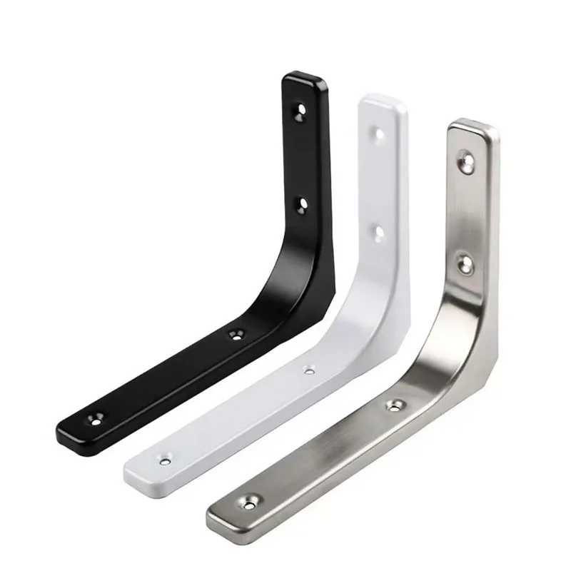 2pcs 3-16inch L-shaped Brackets With screws Wall Shelves Triangle Bracket Adjustable Garage Decorative Hardware Support Bracket