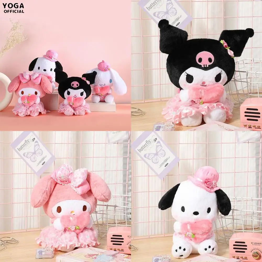 

Kawaii Sanrio Flower Field Kuromi Cinnamoroll My Melody плюшевая игрушка мягкая кукла для детей подарок на день рождения мягкие милые игрушки с животными