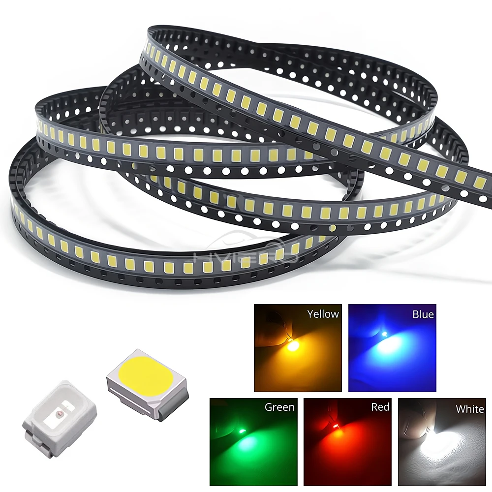 100/500pcs 3020 Lights SMD White Red Green Blue Ultra Bright Water Clear Led Chips 20MA Diode Light Emitting Diodes Lamp Bulb