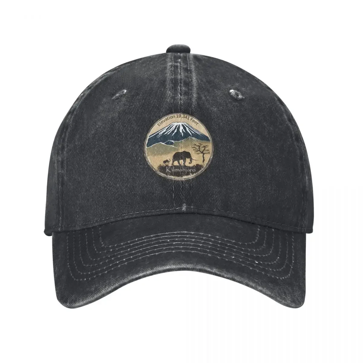 Kilimanjaro, 19,341 Feet elevation Baseball Cap New In Hat Brand Man cap hiking hat Women Caps Men's