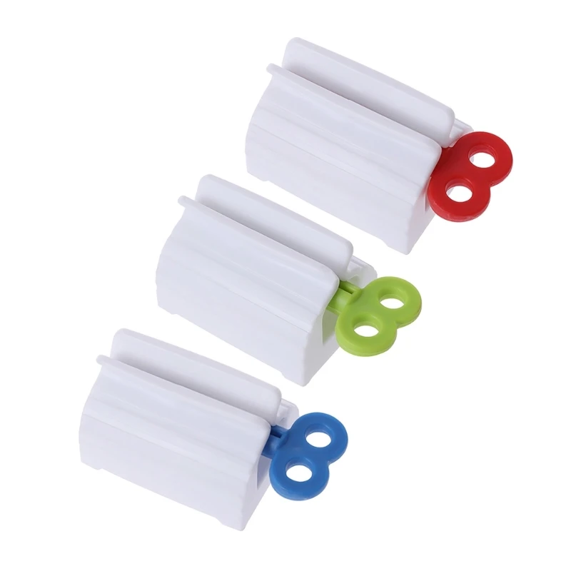 3Pcs Plastic Toothpaste Squeezer Rolling Toothpaste Dispenser Tube Wringer Roller for Hair Salon Painter Color Dye T21C