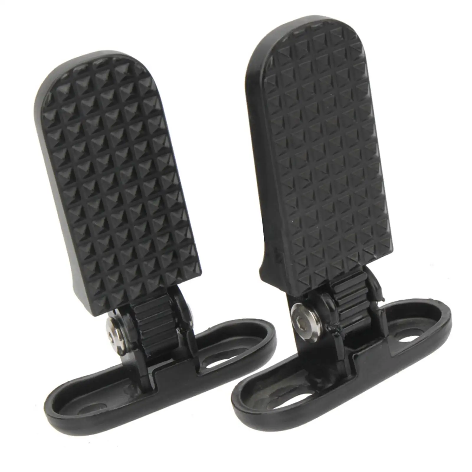 

2Pcs Bike Rear Pedals Electric Vehicle Footrests Aluminum Alloy Foldable Non Slip Adjustable Rear Seat Footrests Large